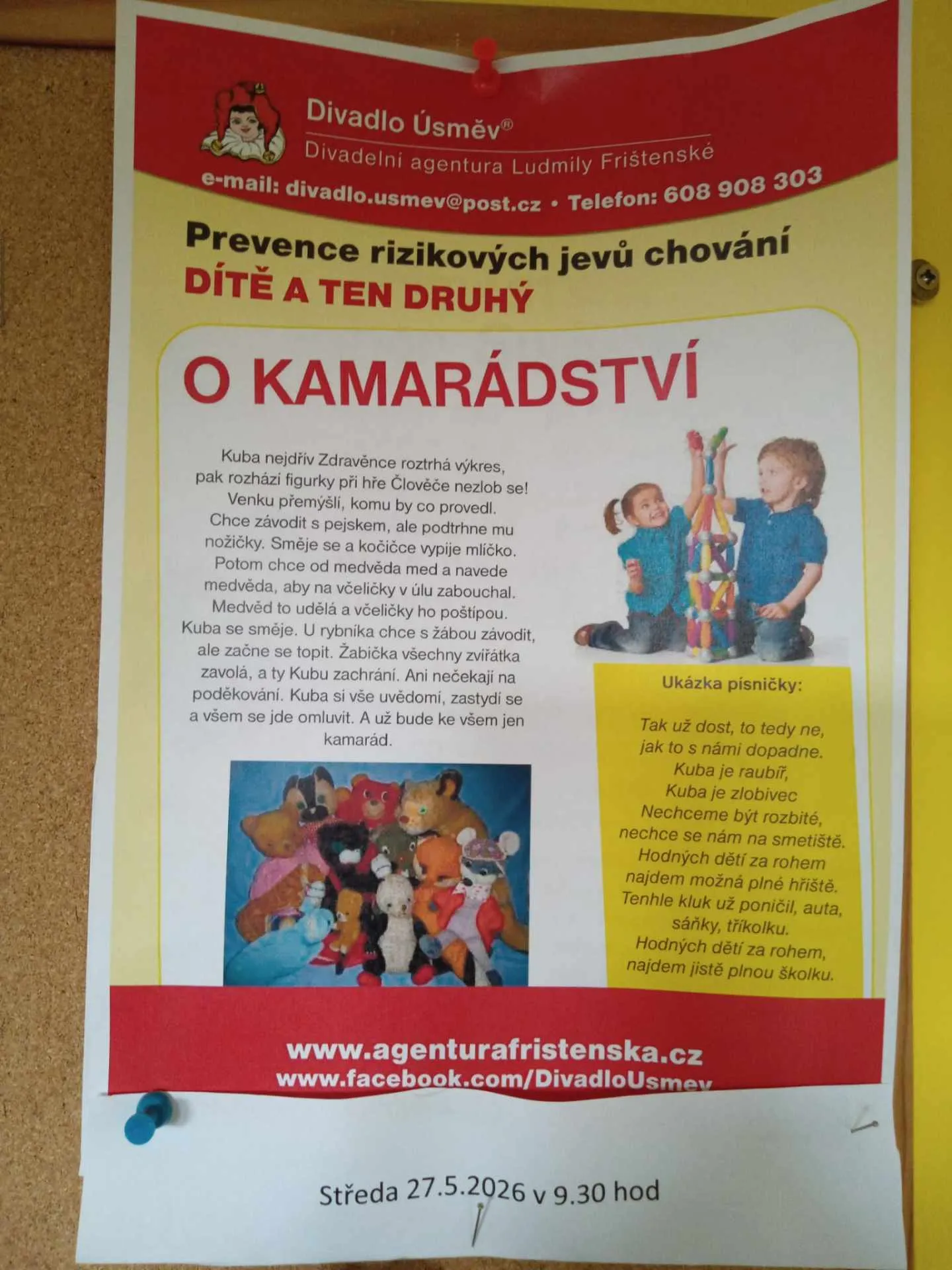 Divadlo Úsměv  "O kamarádství"