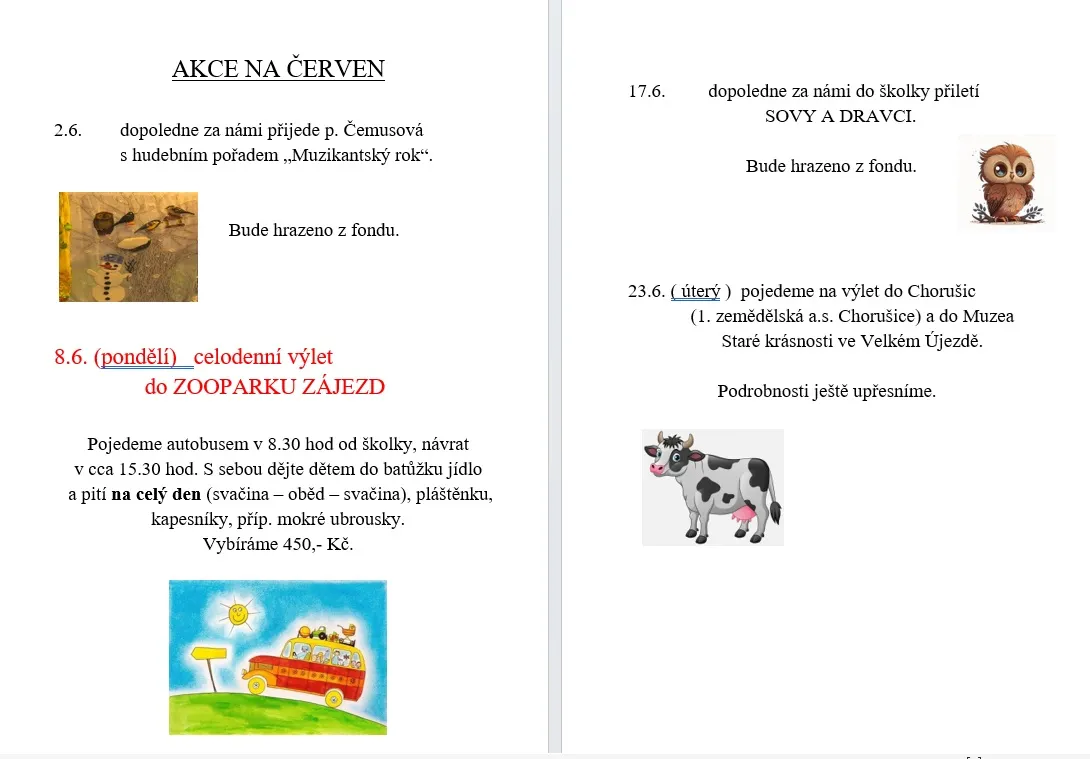 akce červen
